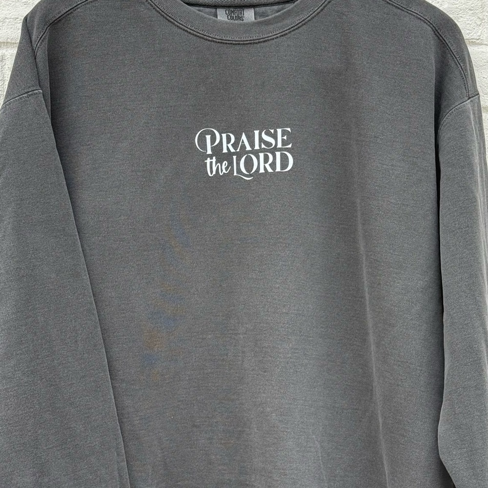 Gray 'Praise the Lord' Sweatshirt